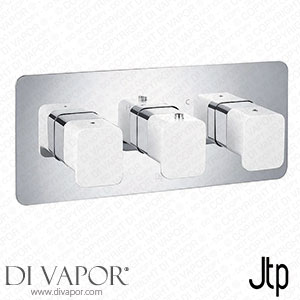 JTP Axel Twin Outlet Thermostatic Concealed Shower Valve Horizontal with Matt White Handles - 74693MWH Spare Parts