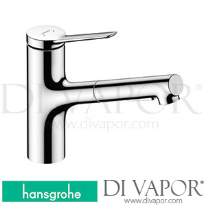 Hansgrohe 74800000 Zesis M33 Single Lever Kitchen Mixer 150, Pull-Out Spray, 2Jet Spare Parts >12/21