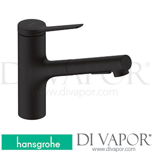 Hansgrohe 74800670 Zesis M33 Single Lever Kitchen Mixer 150, Pull-Out Spray, 2Jet Spare Parts >02/23