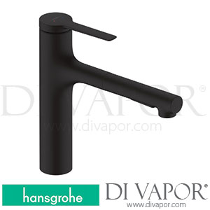 Hansgrohe 74804670 Zesis M33 Single Lever Kitchen Mixer, 160, Pull-Out Spray, 2Jet, Sbox Lite Spare Parts >01/22