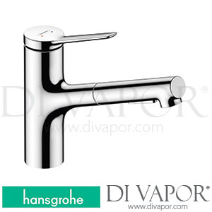 Hansgrohe 74810000 Zesis M33 Single Lever Kitchen Mixer 150, Eco, Pull-Out Spray, 2Jet Spare Parts >12/21