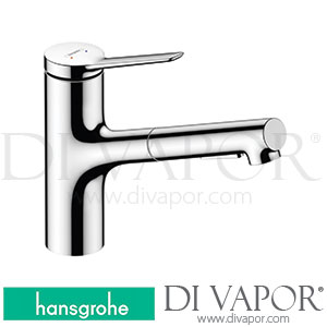 Hansgrohe 74810001 Zesis M33 Single Lever Kitchen Mixer 150, Eco, Pull-Out Spray, 2Jet Spare Parts >10/21