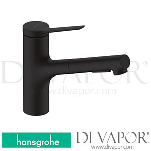 Hansgrohe 74810671 Zesis M33 Single Lever Kitchen Mixer 150, Eco, Pull-Out Spray, 2Jet Spare Parts >10/21