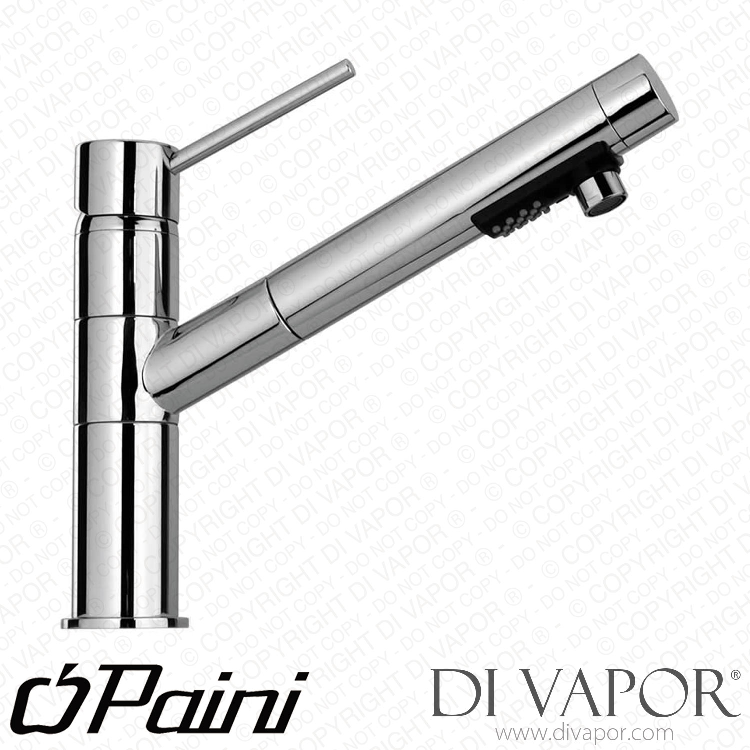 paini-78cr568uk-cox-chrome-single-lever-pull-out-spray-kitchen-tap