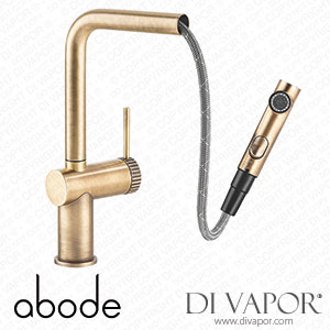 Abode 796RK Abode Fraction Pull-Out Spray Mono Mixer Kitchen Tap Antique Brass Spare Parts