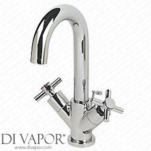 Swirl Minimalist Bathroom Basin Mono Mixer Tap with Pop-Up Waste Chrome 80412 Spare Parts