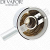 Round Chrome Temperature Control Handle