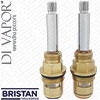 Bristan Cartridge Spares Cold and Hot Pair Chrome