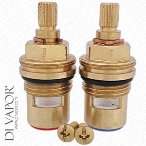 Bristan 9V2006NC 1/4 turn 1/2 Pair CD Valve Cartridges 8/20 (Hot & Cold) for NR 1/2