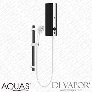 AQUAS Fit Ergo Manual 9.5KW Black + White Electric Shower - A000282 Spare Parts