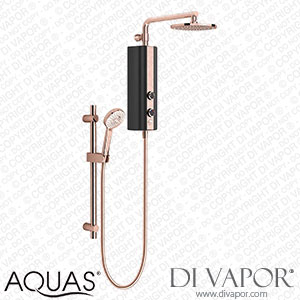 AQUAS AquaMax Flex Manual Smart 9.5KW Black + Rose Gold Electric Shower - A000375 Spare Parts