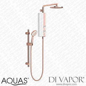 AQUAS AquaMax Flex Manual Smart 9.5KW White + Rose Gold Electric Shower - A000376 Spare Parts