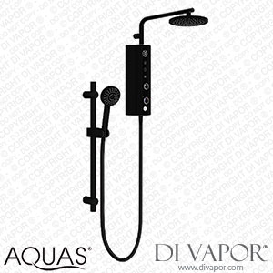 AQUAS Indulge Touch Flex Smart 9.5KW Matte Black Electric Shower - A000396 Spare Parts