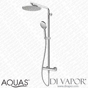 AQUAS Turbo 110 Thermostatic Shower System - Chrome - A000462 Spare Parts