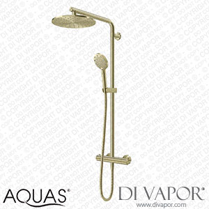 AQUAS Turbo 110 Thermostatic Shower System - Brushed Brass - A000527 Spare Parts