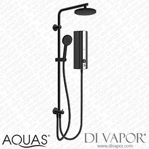 AQUAS Aquamax Pro with Column Manual 9.5kw Matt Black Electric Shower - A000530 Spare Parts