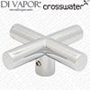 A010120500 PRC110/130/450 Cross Handle - Chrome