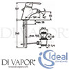 Ideal Standard A2795AA Mixer Spare Diagram