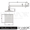 Hudson Reed Square Sheer fixed head Parts