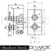 Hudson Reed Tec Pura Shower Valve Fixed Head Dimension