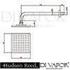 Hudson Reed A3003V A3242 Square Sheer fixed head Parts