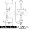 Hudson Reed A3023 A3207 A3288 PN310 Minimalist slider rail kit Spare Parts Diagram