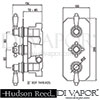 Hudson Reed Traditional Shower Valve Dimensions