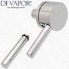 Ascot Twin Supreme Thermostatic Shower Valve Handle - A3091-2CT2