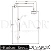 Hudson Reed A3091 A3602 Grand rigid riser kit Spare Parts Diagram