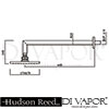 Hudson Reed A3094 A3288 P zazz fixed head Spare Parts Diagram