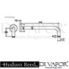 Hudson Reed Traditional Triple Concealed Shower Valve Apron fixed head 4 Square body jets Spare Dime