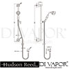 Hudson Reed A3099 A3211 Traditional slider rail kit Spare Parts Diagram