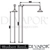 Hudson Reed Traditional Valve With Rigid Riser Kit Shower Rose Dimension