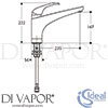 Ideal Standard A3876AA Mixer Spare Diagram