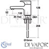 Ideal Standard Moments Single Lever 1 Taphole Bath Filler Dimensions