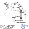 Ideal Standard A4261AA Mixer Spare Diagram