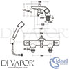 Ideal Standard A4284AA Mixer Spare Diagram