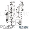 Jado A5331AA GEN1 Mixer Spare Tech Diagram