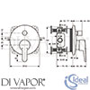 Ideal Standard A5802AA Mixer Spare Diagram