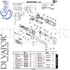 Ideal Standard A5933AA Mixer Spare Tech Diagram