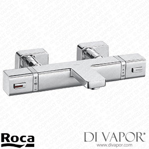 Roca SQUARE - Wall-Mounted Thermostatic Bath-Shower Mixer with Automatic Diverter (A5A121AC00) Spare Parts