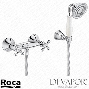 Roca Wall-Mounted Shower Mixer with Accessories (A5A204BC00) Spare Parts