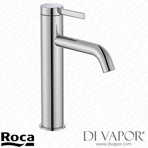 Roca Basin Mixer Medium Height Smooth Body with Click Clack Waste Cold Start (A5A3C9EC00) Spare Parts