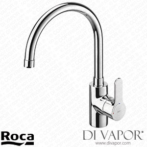 Roca Kitchen Sink Mixer with High Swivel Spout and Aerator Cold Start (A5A8409C00) Spare Parts