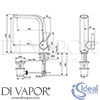 Ideal Standard A6041AA Mixer Spare Diagram