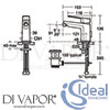 Ideal Standard A6336AA Bidet Mixer Spare Diagram