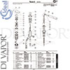 Ideal Standard A6349AA Mixer Spare Tech Diagram