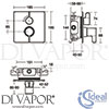 Ideal Standard A6377AA Spare Diagram