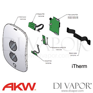 AKW iTherm Electric Shower Front Cover and Spare Parts AKW DV 102