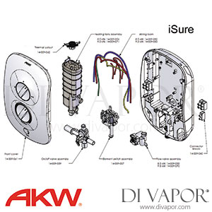 AKW iSure Electric Shower Spare Parts AKW DV 103